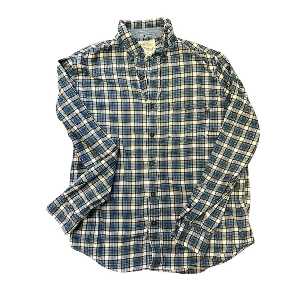 Aeropostale‎ Multicolor Plaid Button-Up Shirt - Men’s Medium with flaw